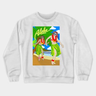 Ragdoll Hawaiian Postcard Crewneck Sweatshirt